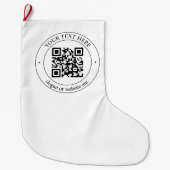 Laden Sie Ihren eigenen QR-Code und Ihren anpassba Großer Weihnachtsstrumpf (Vorderseite)