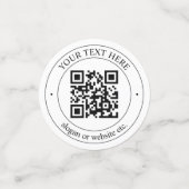 Laden Sie Ihren eigenen QR-Code und Ihren anpassba Konfetti (Klein Vorderseite)
