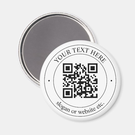 Laden Sie Ihren eigenen QR-Code und Ihren anpassba Magnet (Vorderseite/Rückseite)