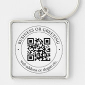 Laden Sie Ihren eigenen QR-Code und Ihren anpassba Schlüsselanhänger (Vorne)