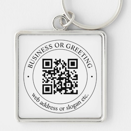 Laden Sie Ihren eigenen QR-Code und Ihren anpassba Schlüsselanhänger (Vorne)