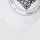 Laden Sie Ihren eigenen QR-Code und Ihren anpassba Seidenpapier (Ausschnitt)