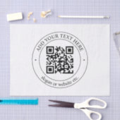 Laden Sie Ihren eigenen QR-Code und Ihren anpassba Seidenpapier (Handwerk)