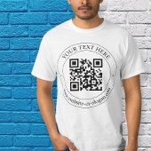 Laden Sie Ihren eigenen QR-Code und Ihren anpassba T-Shirt
