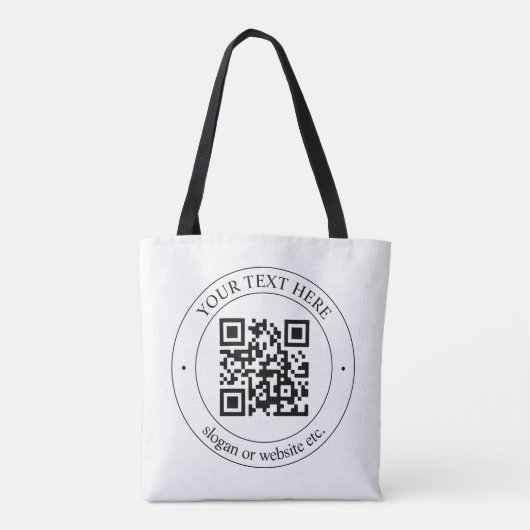 Laden Sie Ihren eigenen QR-Code und Ihren anpassba Tasche (Rückseite)