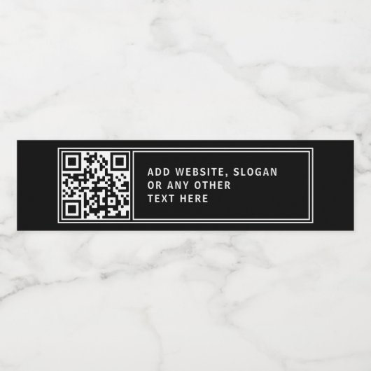 Laden Sie Ihren eigenen QR-Code und Ihren anpassba Wasserflaschenetikett (Einzelnes Label)