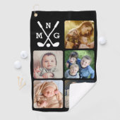 Laden Sie Ihren Foto-Namen mit Monogramm hoch Golfhandtuch (Insitu)