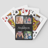 Laden Sie Ihren Foto-Namen und Ihr Monogramm hoch Spielkarten (Rückseite)