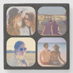 Laden Sie Ihren Foto Stein-Untersetzer hoch Steinuntersetzer