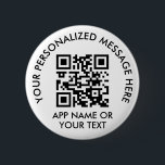 Laden Sie Ihren QR-Code einfach mit der BezahlApp  Button<br><div class="desc">Teilen Sie Ihre Zahlungsanwendung oder Website mit einem benutzerdefinierten QR Code-Round-Button. Alle Formulierungen auf dieser Vorlage sind einfach zu personalisieren oder zu löschen, und das Bild kann durch Ihren QR-Code, Ihr Logo oder Ihr Foto ersetzt werden. Auch Farben und Schriftart lassen sich mit dem Zazzle Designwerkzeug leicht ändern. Bieten Sie...</div>
