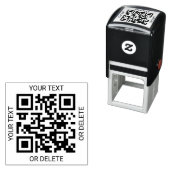 Laden Sie Ihren QR-Code für ein modernes Werbegesc Permastempel (Beispiel)