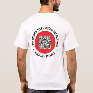 Laden Sie Ihren QR-Code gebrandetes T-Shirt hoch T