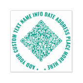 Laden Sie Ihren QR-Code hoch. Beispiel für benutze Permastempel (Design)