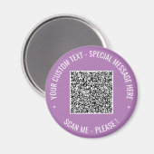 Laden Sie Ihren QR-Code hoch - Beispiel für Magnet (Vorderseite/Rückseite)