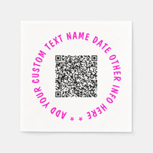 Laden Sie Ihren QR-Code hoch - Beispiel für Servie Serviette
