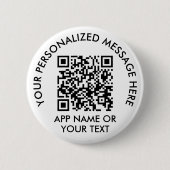 Laden Sie Ihren QR-Code hoch Einfache Zahlungs-App Button (Vorderseite)