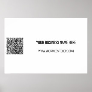 Laden Sie Ihren QR-Code hoch Fügen Sie Text hinzu Poster