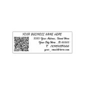 Laden Sie Ihren QR-Code hoch - Info Adresse Stempe Permastempel (Design)
