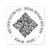 Laden Sie Ihren QR-Code hoch Text Runder Stempel B (Design)