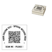 Laden Sie Ihren QR-Code hoch Text Stempel Beispiel (Stempel)