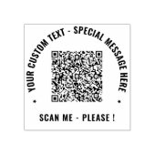 Laden Sie Ihren QR-Code hoch Text Stempel Beispiel (Prägung)