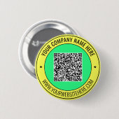 Laden Sie Ihren QR-Code Hoch Werbe-Button Text Hin Button (Vorne & Hinten)