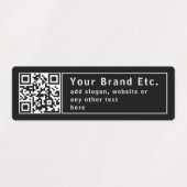 Laden Sie Ihren QR-Code oder Ihr Logo hoch | Editi Etiketten (Design 1)