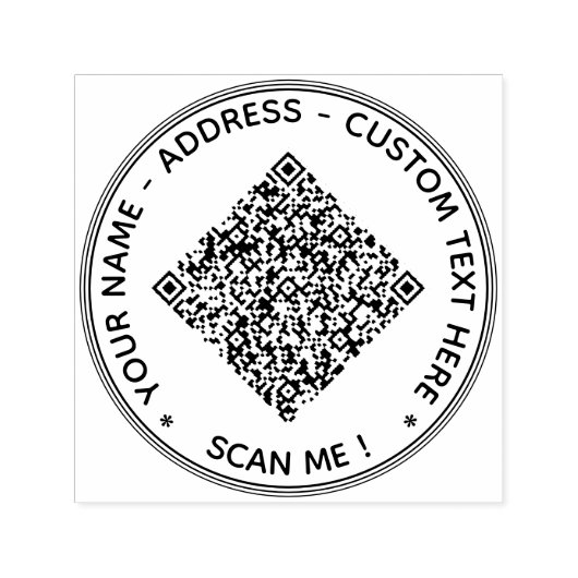 Laden Sie Ihren QR-Code-Rundstempel mit individuel Permastempel (Design)