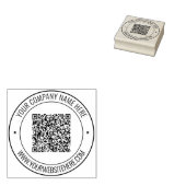 Laden Sie Ihren QR-Code-Rundstempel mit Text hoch Gummistempel (Stempel)
