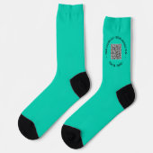 Laden Sie Ihren QR-Code Socken benutzerdefinierten (Linkes Detail)