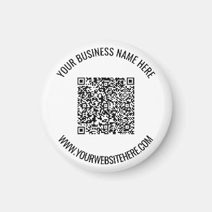 Laden Sie Ihren QR-Code und benutzerdefinierten Te Magnet