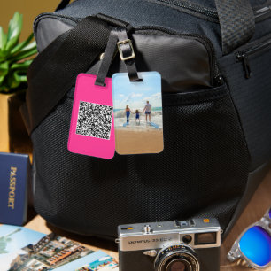 Laden Sie Ihren QR-Code und Ihr Foto-Gepäckanhänge Gepäckanhänger