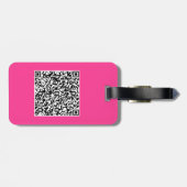Laden Sie Ihren QR-Code und Ihr Foto-Gepäckanhänge Gepäckanhänger (Rückseite horizontal)