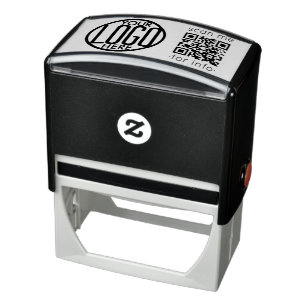 Laden Sie Ihren QR-Code und Ihr Logo hoch Einfache Permastempel