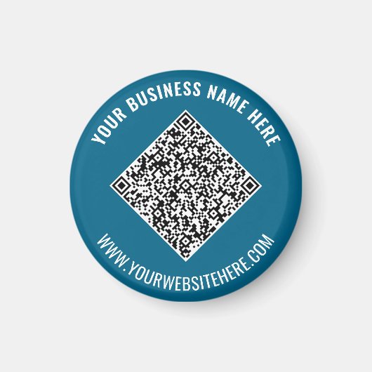 Laden Sie Ihren QR-Code Werbemagnet mit individuel Magnet (Vorne)