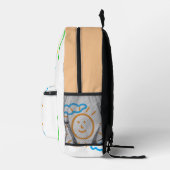 Laden Sie Kinder hoch, in denen Kids-Artwork Gezei Bedruckter Rucksack (Rechts)