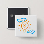 Laden Sie Kinder hoch, in denen Kids-Artwork Gezei Button (Vorne & Hinten)