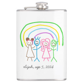 Laden Sie Kinder hoch, in denen Kids-Artwork Gezei Flachmann