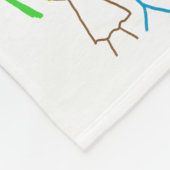 Laden Sie Kinder hoch, in denen Kids-Artwork Gezei Fleecedecke (Ecke)