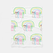 Laden Sie Kinder hoch, in denen Kids-Artwork Gezei Fleecedecke (Vorderseite)