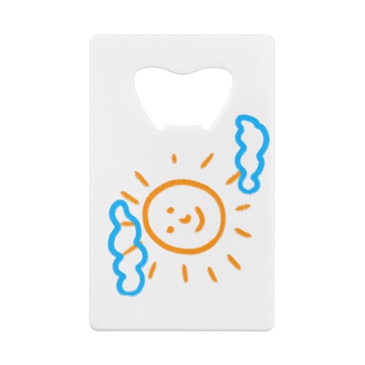 Laden Sie Kinder hoch, in denen Kids-Artwork Gezei Geldbeutel Flaschenöffner (Rückseite)