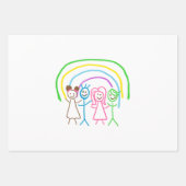 Laden Sie Kinder hoch, in denen Kids-Artwork Gezei Geschenkpapier Set (Vorderseite)