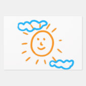 Laden Sie Kinder hoch, in denen Kids-Artwork Gezei Geschenkpapier Set (Vorderseite 3)