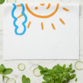 Laden Sie Kinder hoch, in denen Kids-Artwork Gezei Geschirrtuch (Gefaltet)