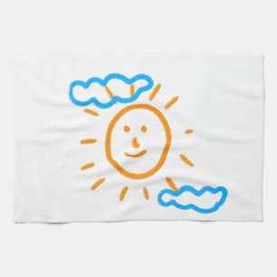 Laden Sie Kinder hoch, in denen Kids-Artwork Gezei Geschirrtuch