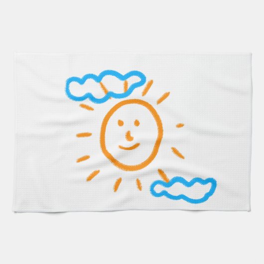 Laden Sie Kinder hoch, in denen Kids-Artwork Gezei Geschirrtuch (Horizontal)