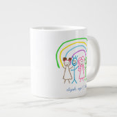 Laden Sie Kinder hoch, in denen Kids-Artwork Gezei Jumbo-Tasse (Vorderseite Rechts)