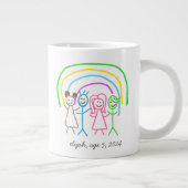 Laden Sie Kinder hoch, in denen Kids-Artwork Gezei Jumbo-Tasse (Rechts)