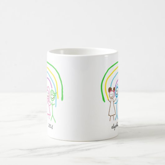 Laden Sie Kinder hoch, in denen Kids-Artwork Gezei Kaffeetasse (Mittel)