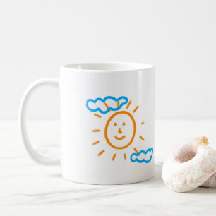 Laden Sie Kinder hoch, in denen Kids-Artwork Gezei Kaffeetasse